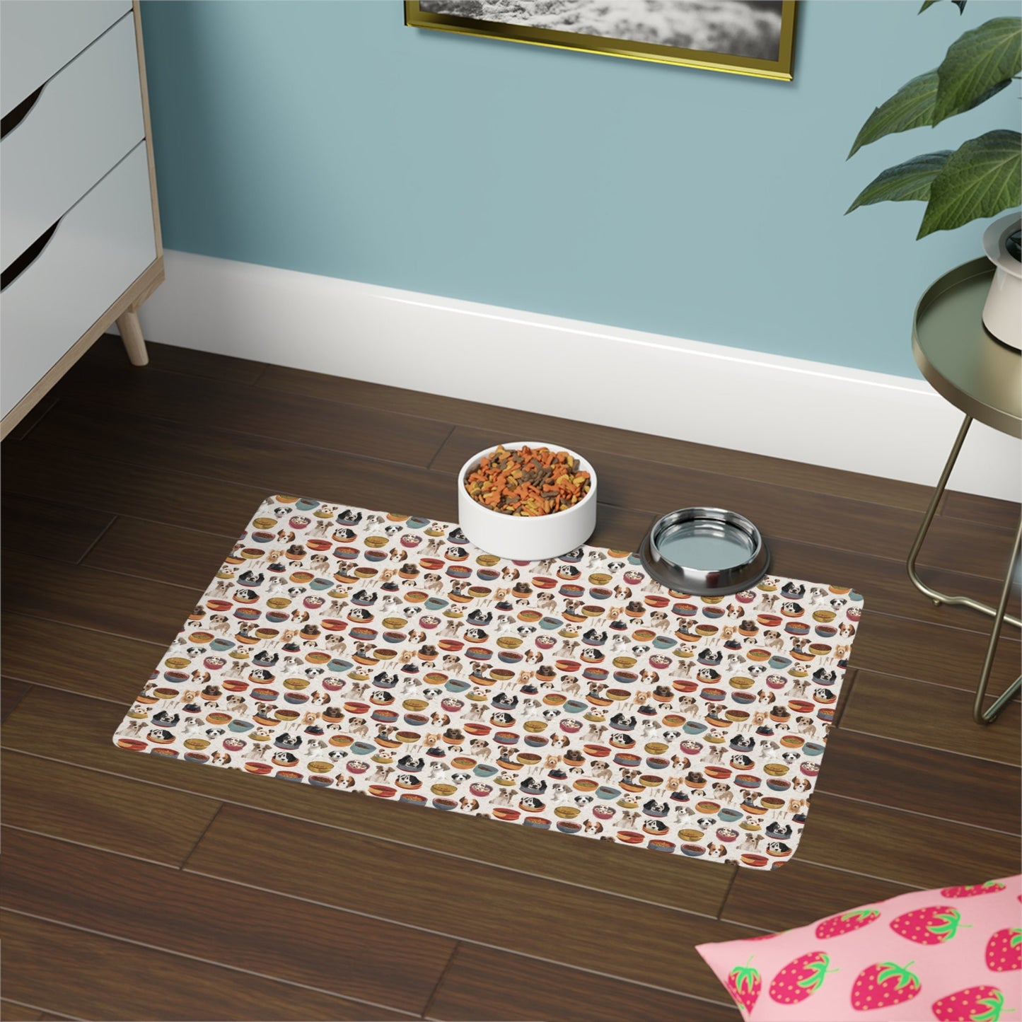 Dogs pet bowls Pet Food Mat (12x18)