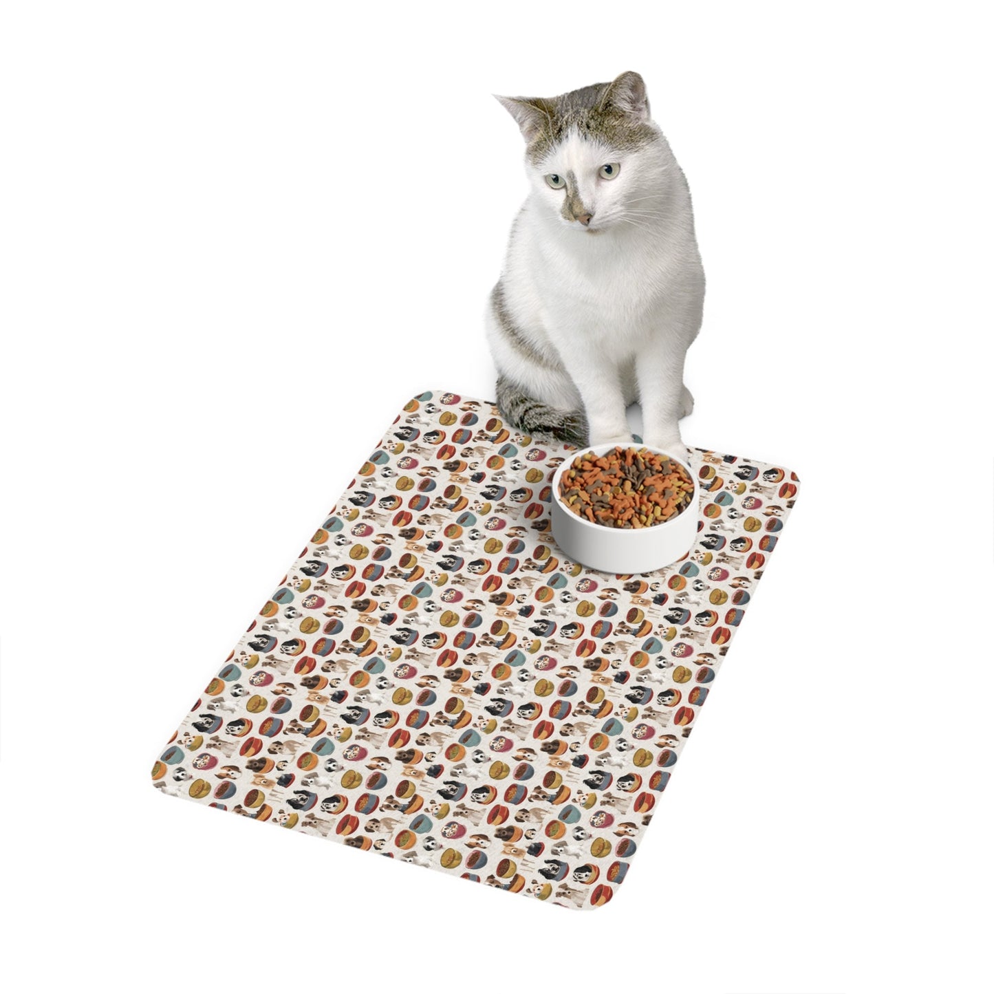 Dogs pet bowls Pet Food Mat (12x18)