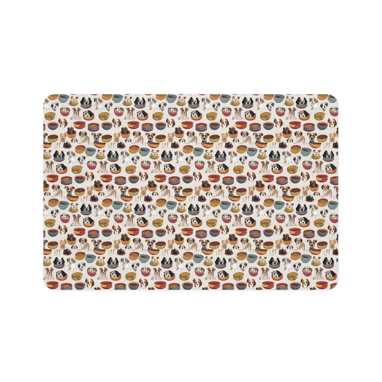 Dogs pet bowls Pet Food Mat (12x18)